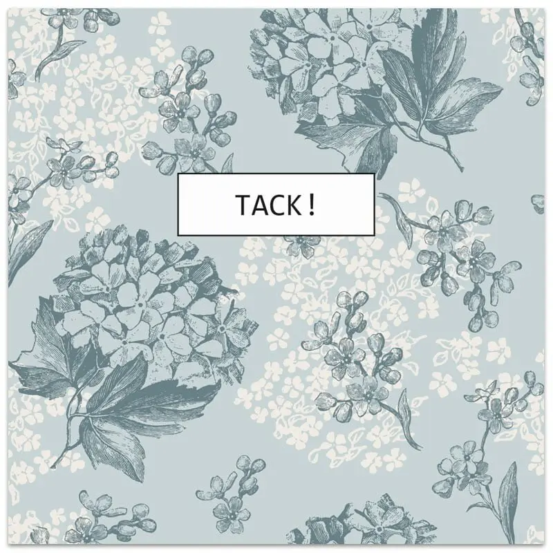 Vykort – Tack!